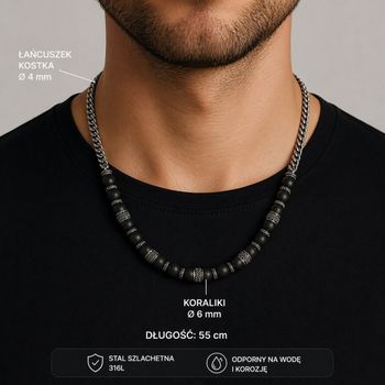 Naszyjnik męski Nomination Manvision czarny agat – stal nierdzewna (1).jpg